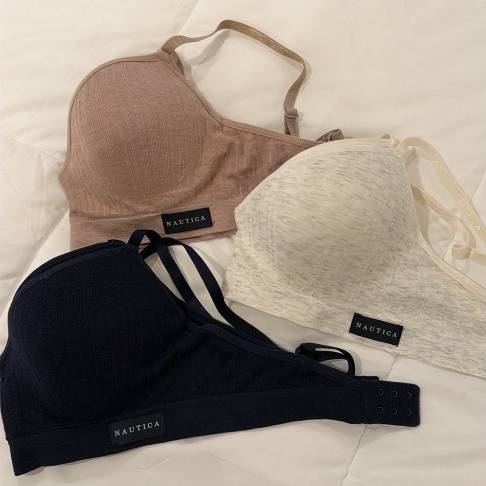 Nautica Bras (3) Size 34 C (Never Worn)